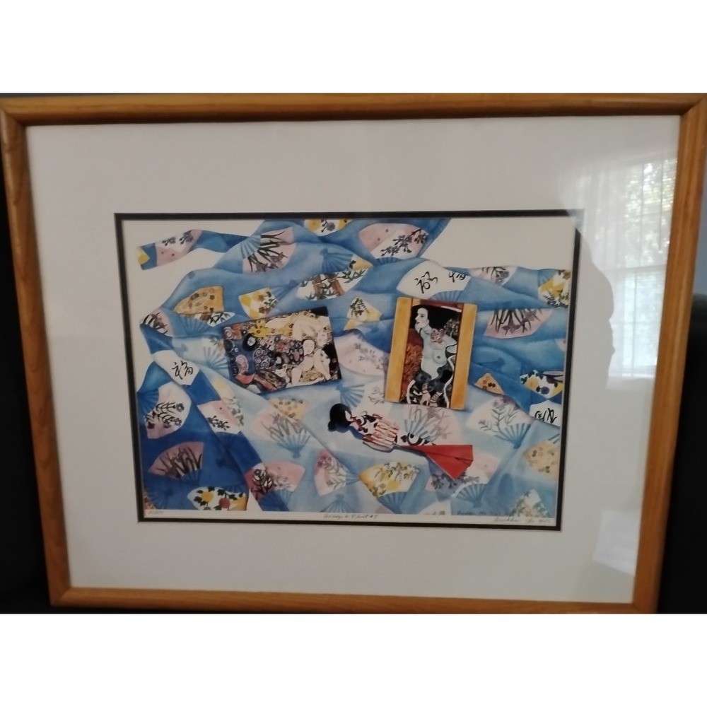 Durkhee Cha Signed Framed Art Print 25/200 Homage to Klimt #7 MWS Watercolor